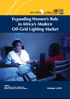 Expanding Women's Role in Africa's Modern Off-Grid Lighting Market